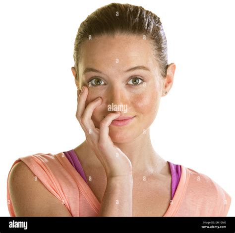Person Blushing Shy Hi Res Stock Photography And Images Alamy