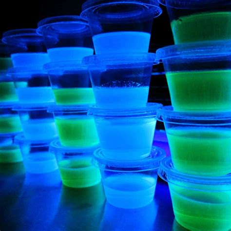 Blacklight Glowing Jello Shots