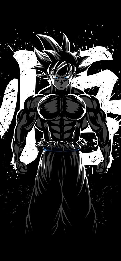 Goku Musculoso Wallpaper 4k Dragon Ball Z Amoled Minimal Black