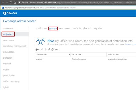 Ms O365 Admin Creating And Managing Distribution And Security Groups