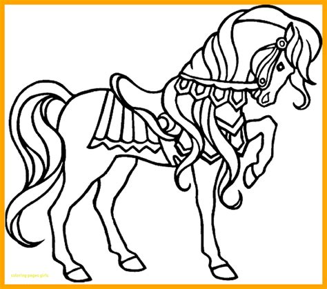 Horse Galloping Coloring Pages At Free Printable