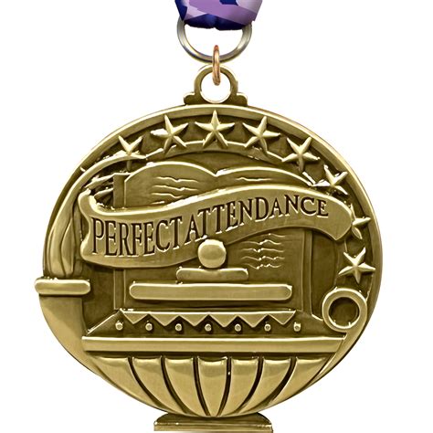 Perfect Attendance Academic Medal Trophy Depot