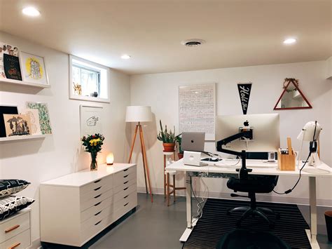 A better everyday life means you need a better everyday home, and you deserve both. IKEA Alex, IKEA Skarsta. Home office. Gray floor. Basement renovation. Basement office. | Office ...