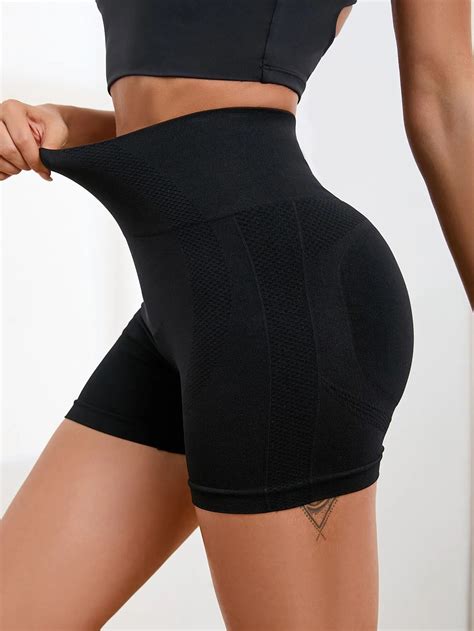 Women Yoga Shorts Fitness Seamless Push Up Trainning Qucik Dry Sportwear Shorts Casual Tummy