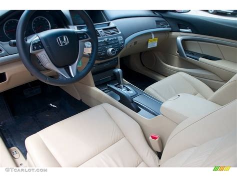Ivory Interior 2012 Honda Accord Ex L V6 Coupe Photo 66876269