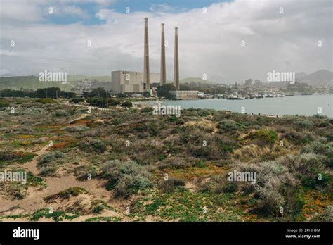 Morro Bay State Park, California,USA - March 22, 2023. Morro Bay city