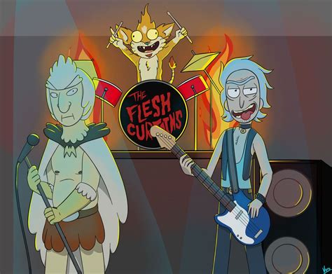 The Flesh Curtains Desc By Voroxzii On Deviantart Rick And Morty