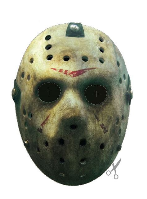 Free Friday The 13th Jason Vorhees Hockey Mask Printable Face Mask