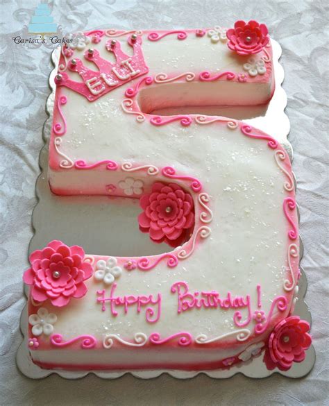 Happy Birthday Cake For 5 Years Old Girl Cake Walls