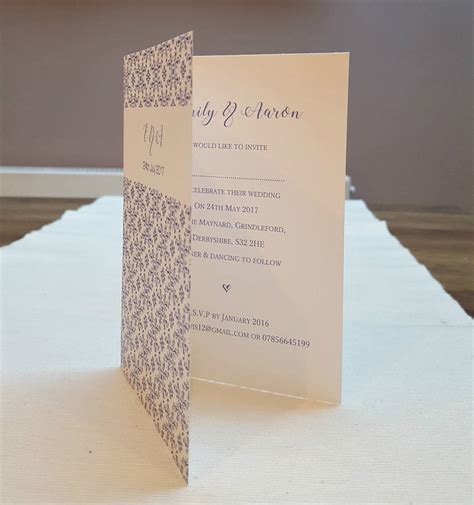 Moroccan Style Blue Mosaic Folded Wedding Invitations By Beautiful Day