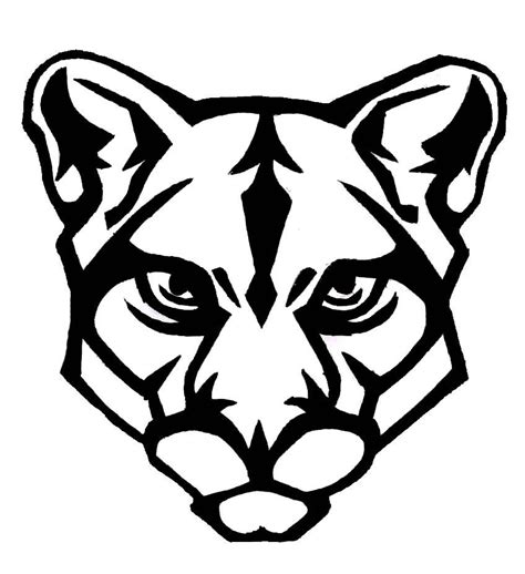 Panther Drawing Outline Clipart Best