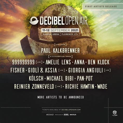 Decibel Open Air Announces Phase One Lineup For 2021 Edm Identity