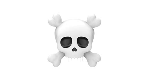 Apple Skull And Crossbones 3d Model By Frezzy