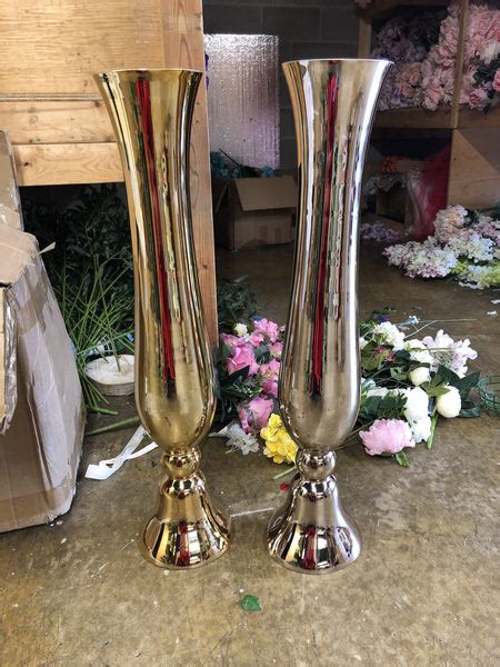 Gold 30 Reversible Vase Mv025 75 Tall Floor Wedding Centerpiece Glass