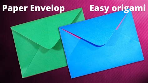 Envelope Making With Paper Without Glue Tape And Scissors At Home