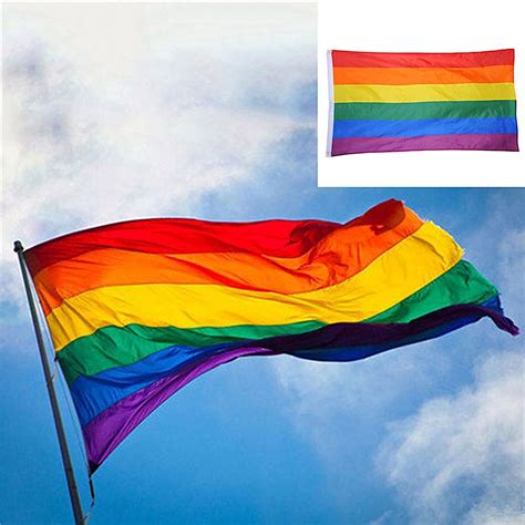 lgbt pride flag 1 pcs 90 x 60cm lgbt flag for lesbian gay pride colorful rainbow flag for gay