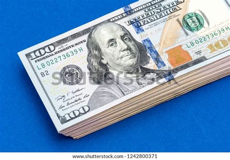 Close New Hundred Dollar Bill Stock Photo 1242800371 Shutterstock