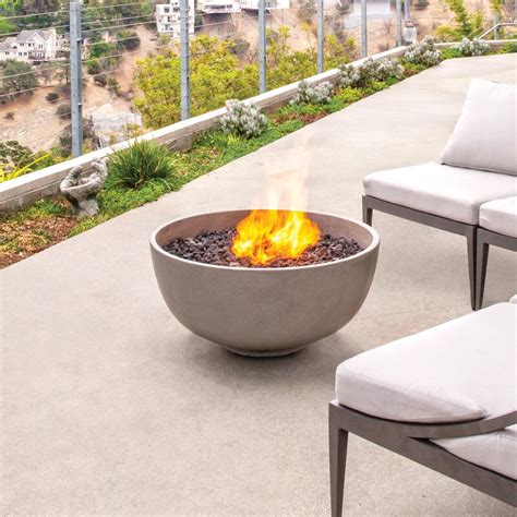 Bjfs Urth Concrete Natural Gaspropane Fire Pit And Reviews Wayfair