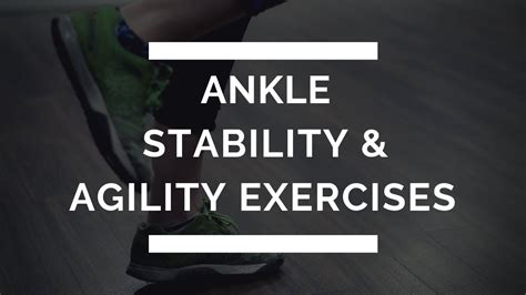 Ankle Stability And Agility Exercises Youtube