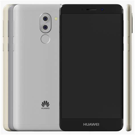 3d модель Huawei Mate 9 Lite All Colors Smartphone Turbosquid 2071593
