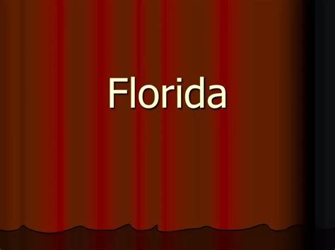 Ppt Florida Powerpoint Presentation Free Download Id1783277