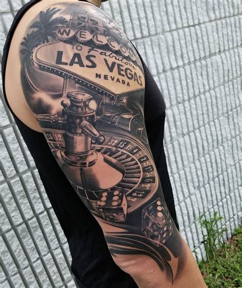 Las Vegas Themed Tattoo