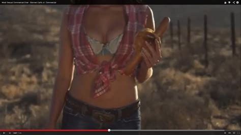 Most Sexual Commercial Ever Banned Carls Jr Commercial Youtube