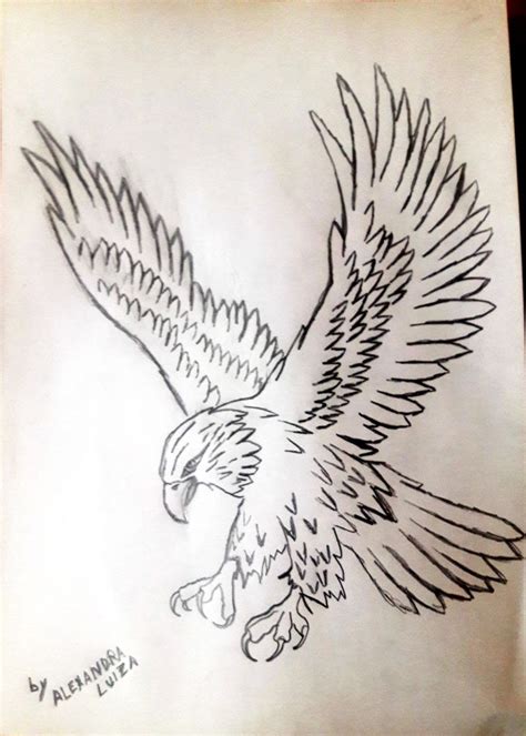 Cara Menggambar Sketsa Burung Garuda Semburat Warna
