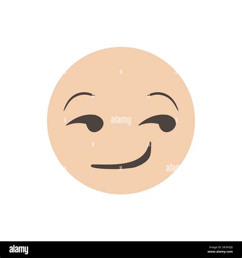 Flirting Face Smug Face Suggestive Face Funny Yellow Emoticon Emoji