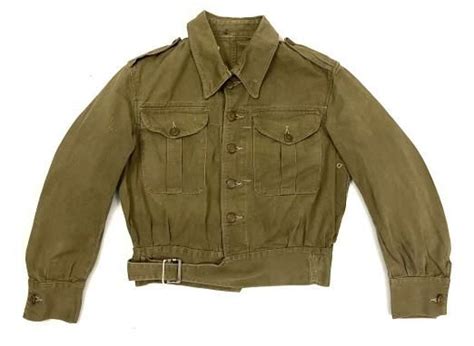 Original Early Ww2 British Army Denim Battledress Blouse Size 1 In Shirts