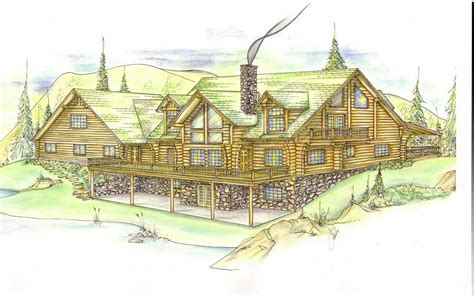 Log Cabin House Plan 1 Bedrooms 1 Bath 1040 Sq Ft Plan 34 150