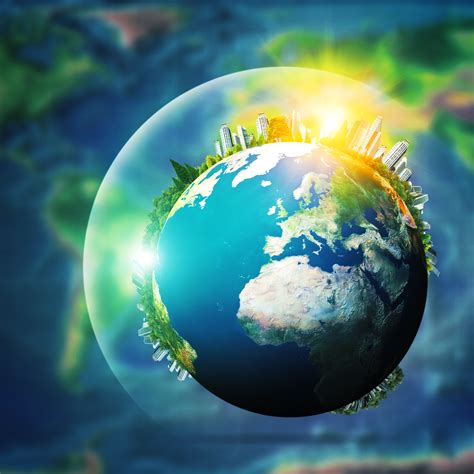 Global Sustainable Development Concept Environmental Background Hva