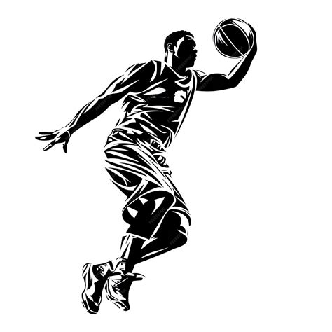 Premium Ai Image Abstract Basketball Player With Ball From Splash Of