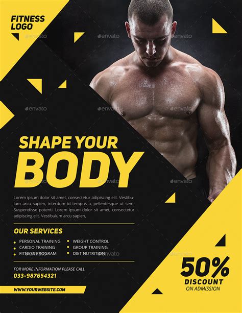 modern fitness flyer  guuver graphicriver