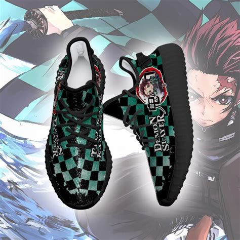 Tanjiro Kamado Yeezy Boost Demon Slayer Anime Custom Shoes Yz127