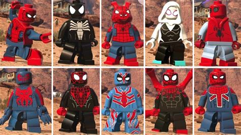 Lego Marvel Super Heroes 2 All Spider Man Characters Similar