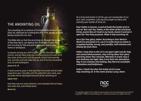 Someone please teach me how to fast before i anoint my oil. Anointing oil prayer | Anointing oil prayer, Consecrated ...