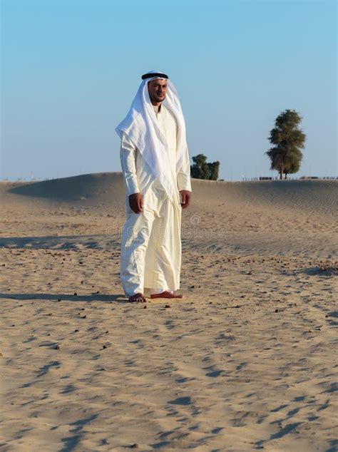 Arab Man In Desert Stock Photo Image Of Khamsin Desert 61541252