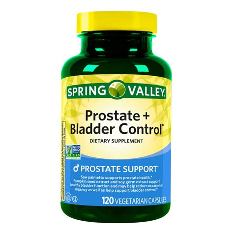 Spring Valley Prostate Bladder Control Dietary Supplement 120 Vegetarian Capsules Walmart
