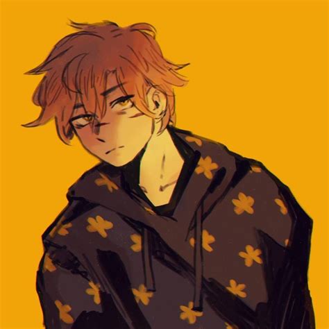 Orange Hair Anime Boy Pfp