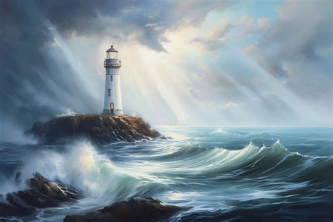 Sunbeams On The Lighthouse Photograph By Athena Mckinzie Fine Art America