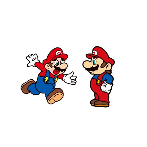 Here S My Picture Of Two Marios With The One Using His Current Appearance And Another One