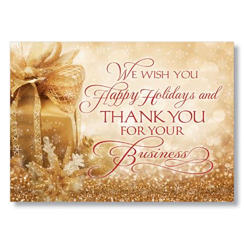 Business Thank You Holiday Card Corporate Christmas Cards Hrdirect
