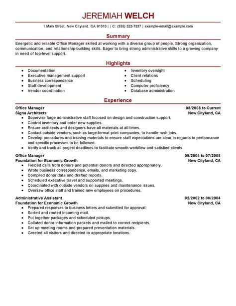 Best Office Manager Resume Example Livecareer