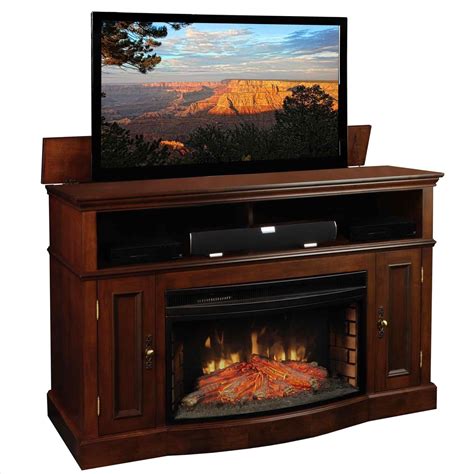 Electric Fireplace With Tv Lift Ideas On Foter