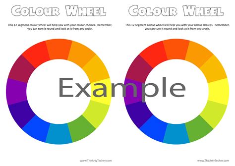 Colour Wheel Pattern Teach Color Theory The Arty Teacher