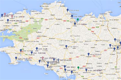 Carte Bretagne Villes Voyage Carte Plan