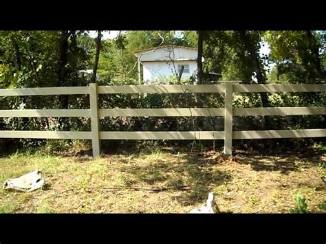 The easier fence types make the work simpler. DIY Project - Installing a Vinyl Fence - YouTube
