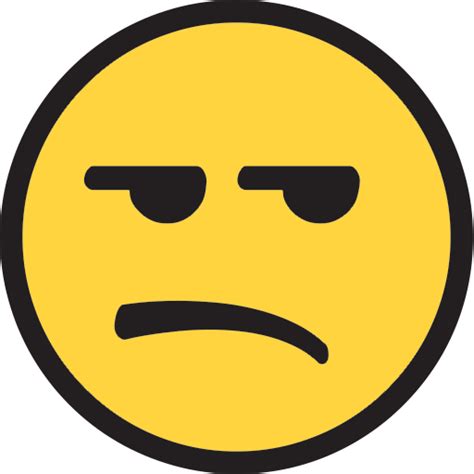 Emoji Emoticon Clip Art Unamused Face Emoji Png Png Download 1000 Images