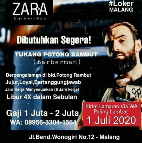 Lowongan kerja tukang kebun di semarang. Lowongan Kerja Tukang Potong Rambut Malang - Gibran Waluyo ...
